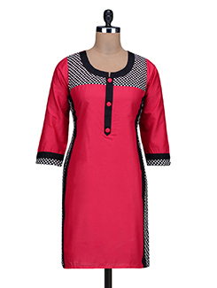 Pink Printed Cott...