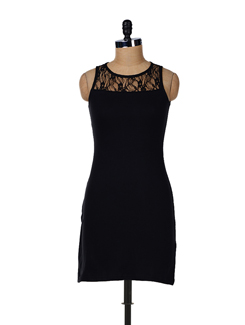 black lace dress