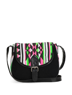 Black Printed Sli...