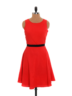 Red Dress With An...