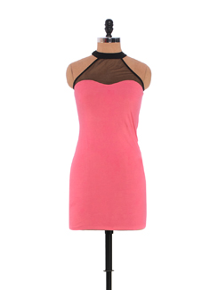 Sexy pink dress w...