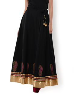 Paisley print bla...
