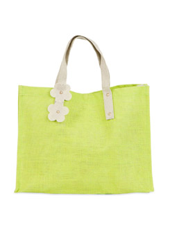 Bright green jute...