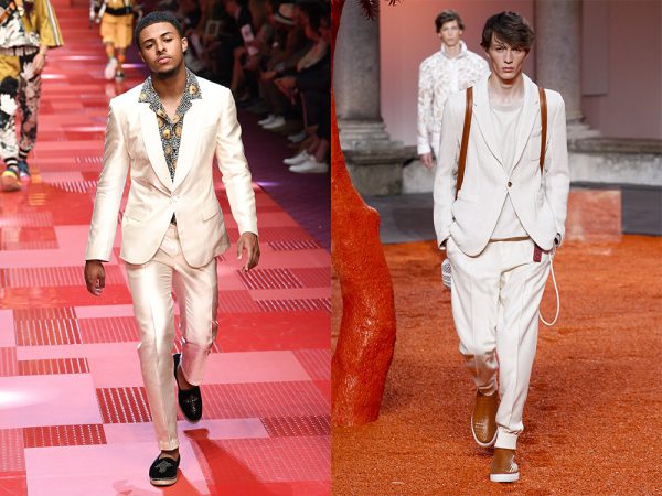 From left: Dolce & Gabbana, Ermenegildo Zegna