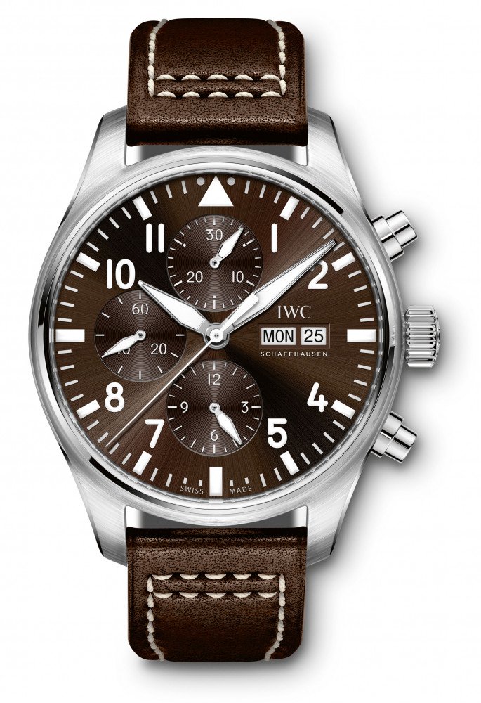 new 43mm IWC Pilot’s Watch Chronograph Edition “Antoine de Saint Exupéry” (Ref. IW377713)