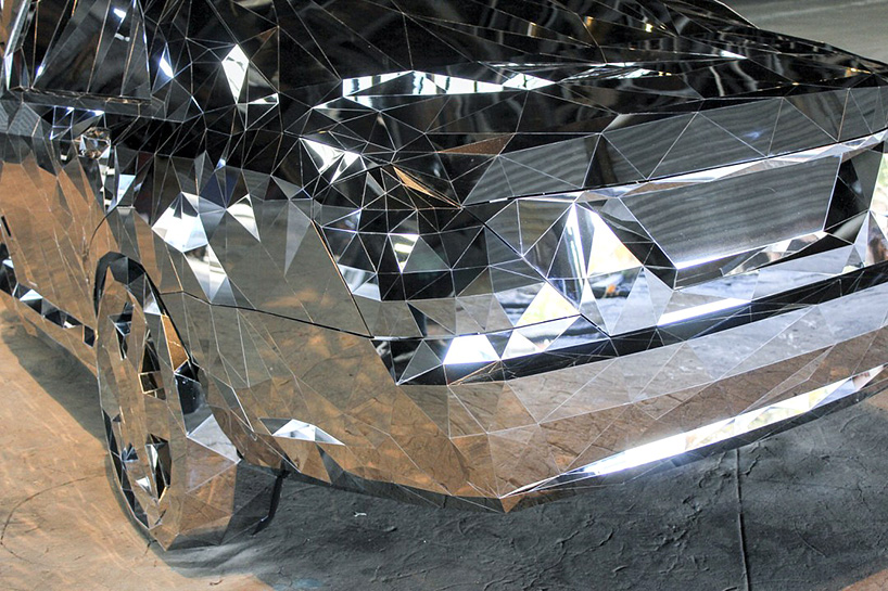 So accurate is the 3D modelling that you can even recognise the tail of the Mercedes-Benz S550 from Griska's Wreck sculpture. Image: Philadelphia Contemporary