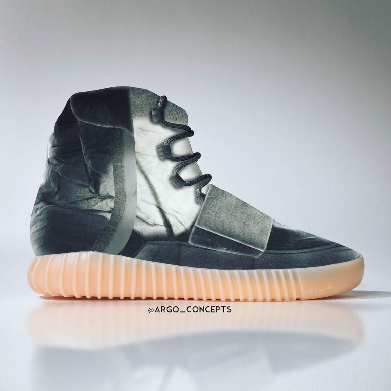 Inspired by the work I've seen coming out of @eccoleather #hotshop10 with Sruli Recht. What if? Yeezy 750 in transparent leather.