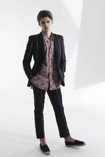 Alternatively, a Paul Smith wool suit with cotton shirt and Louis Vuitton canvas espadrilles also acquits itself as a dressy while casual ensemble