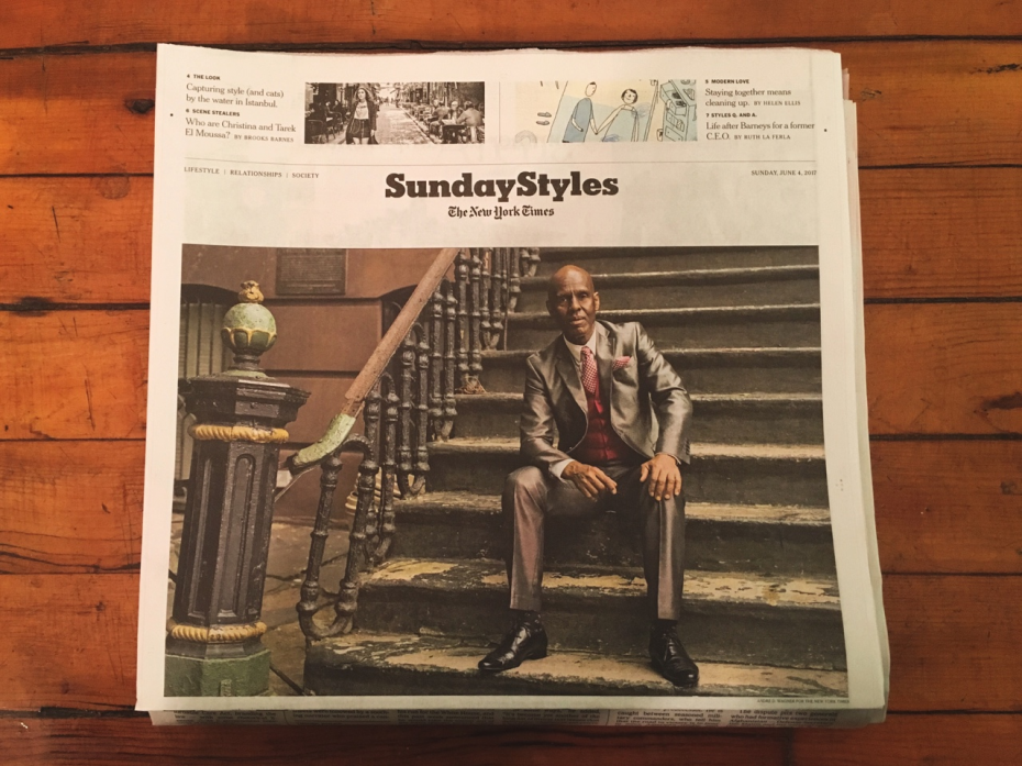 Tailor Daniel Day aka Dapper Dan was a streetwear pioneer when he incorporated luxury brand motifs by creating "bootleg" fur jackets by adapting branded garment bags, sparking a commercially successful trend. He was eventually sued, his store closed and today, we have come full circle with Gucci paying homage to his original 80s creation. He appears in NYT as a result.