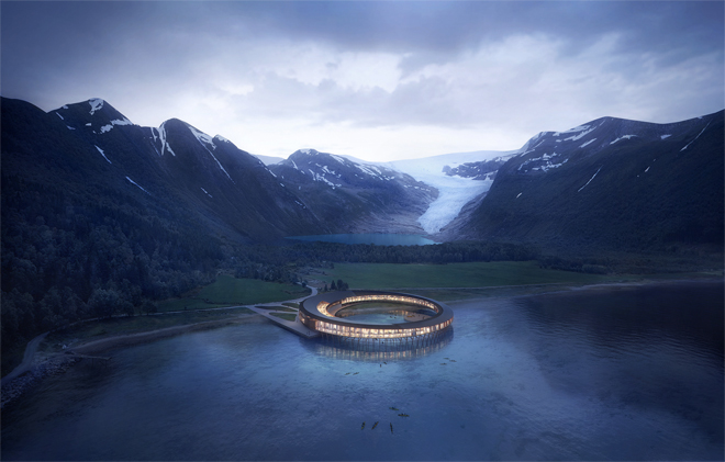 Svart Powerhouse Hotel is the first building to be built after the energy positive Powerhouse standard in a Northern climate.