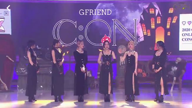 GFRIEND saat pakai kostum Halloween [Matamata.com/Rena Pangesti]