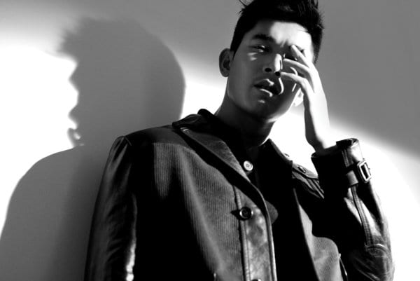 Prada Leather and corduroy jacket, wool cardigan