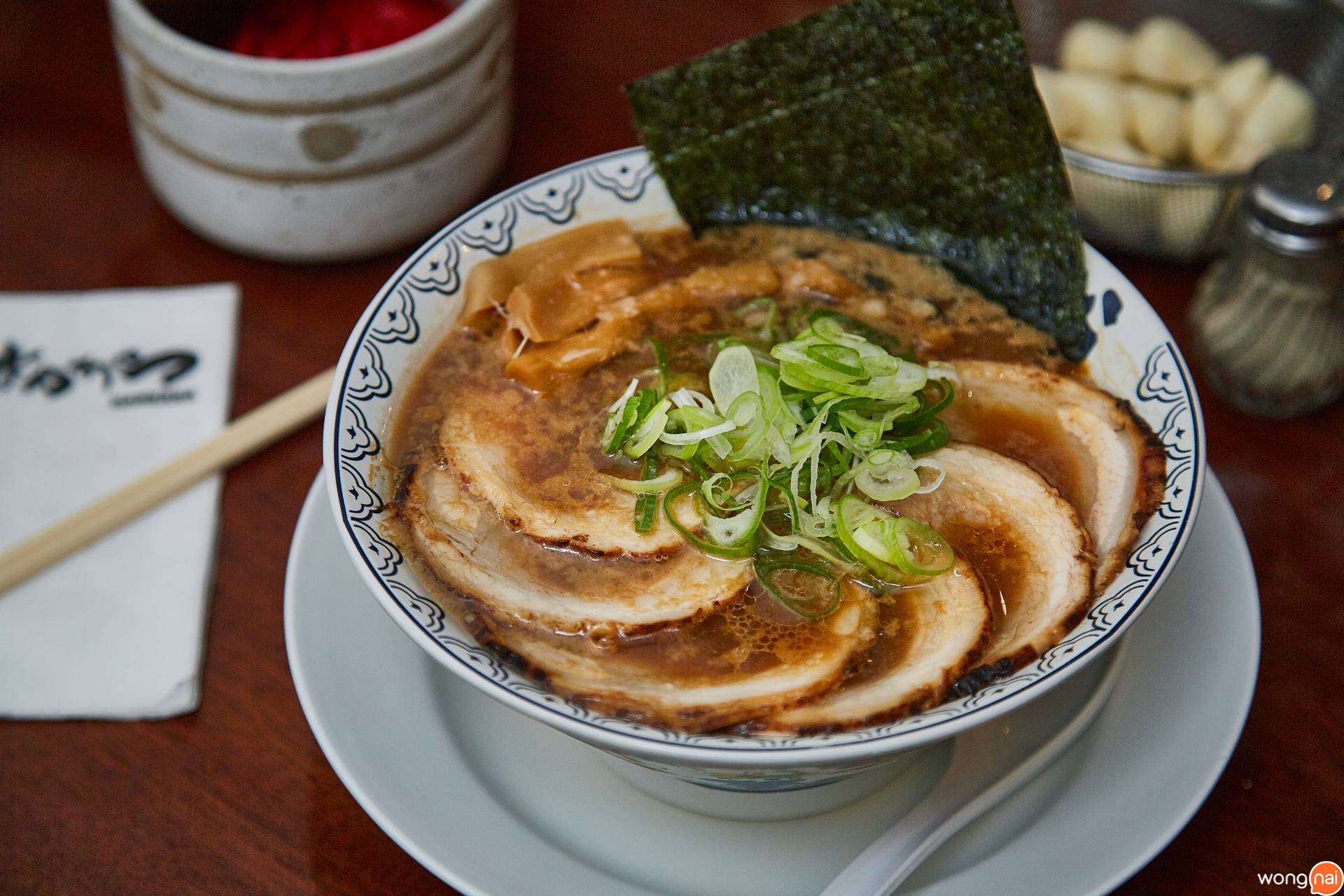 เมนู Chashu Men ร้าน Bankara Ramen
