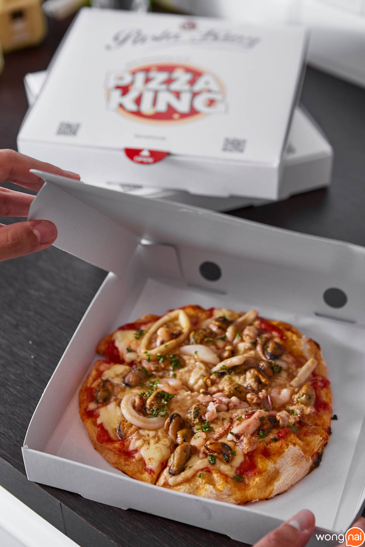 เมนู Pizza Seafood ของร้าน Pizza King สาขา Silom Soi Convent