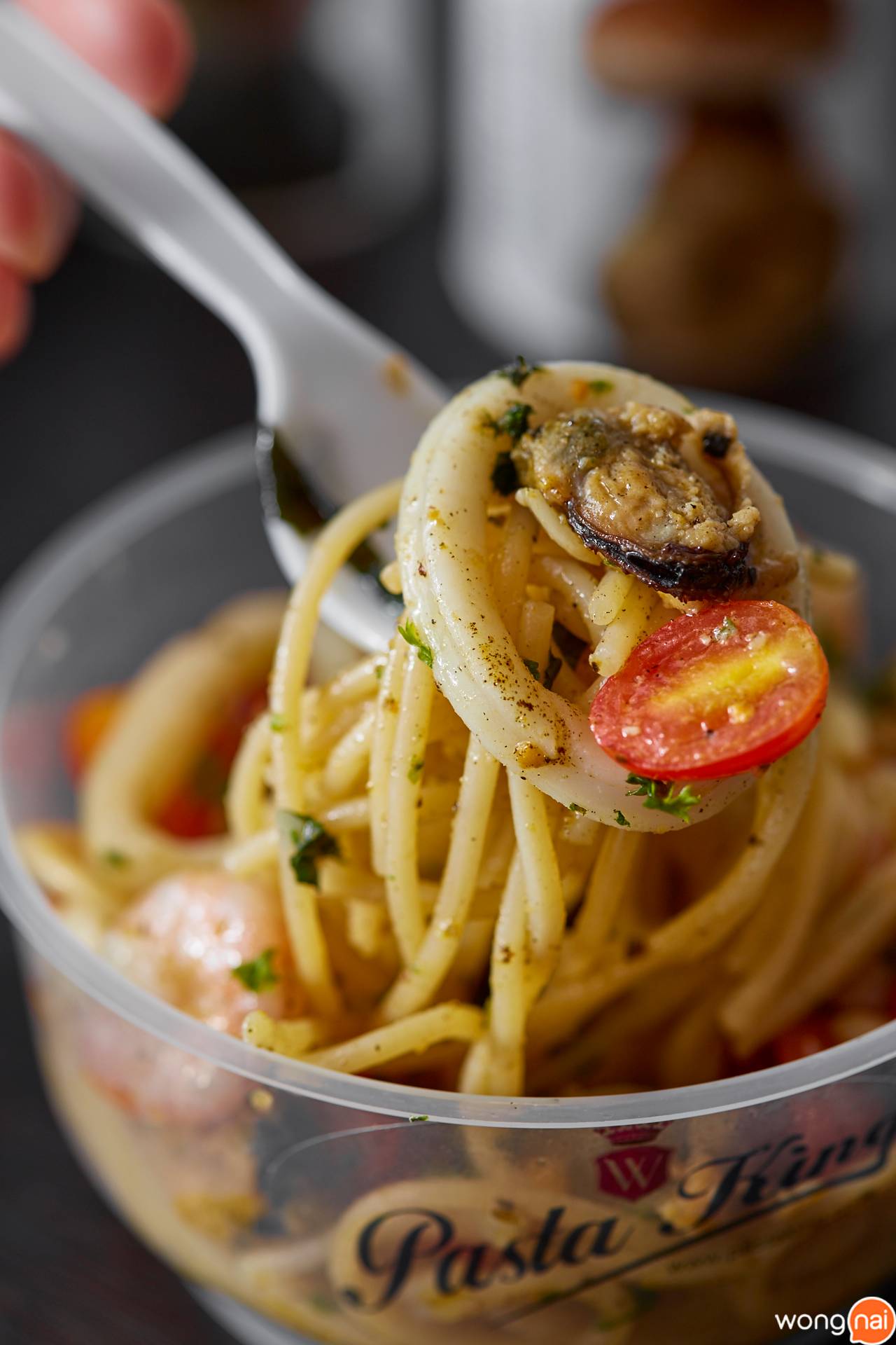 เมนู Pasta seafood ของร้าน Pizza King สาขา Silom Soi Convent