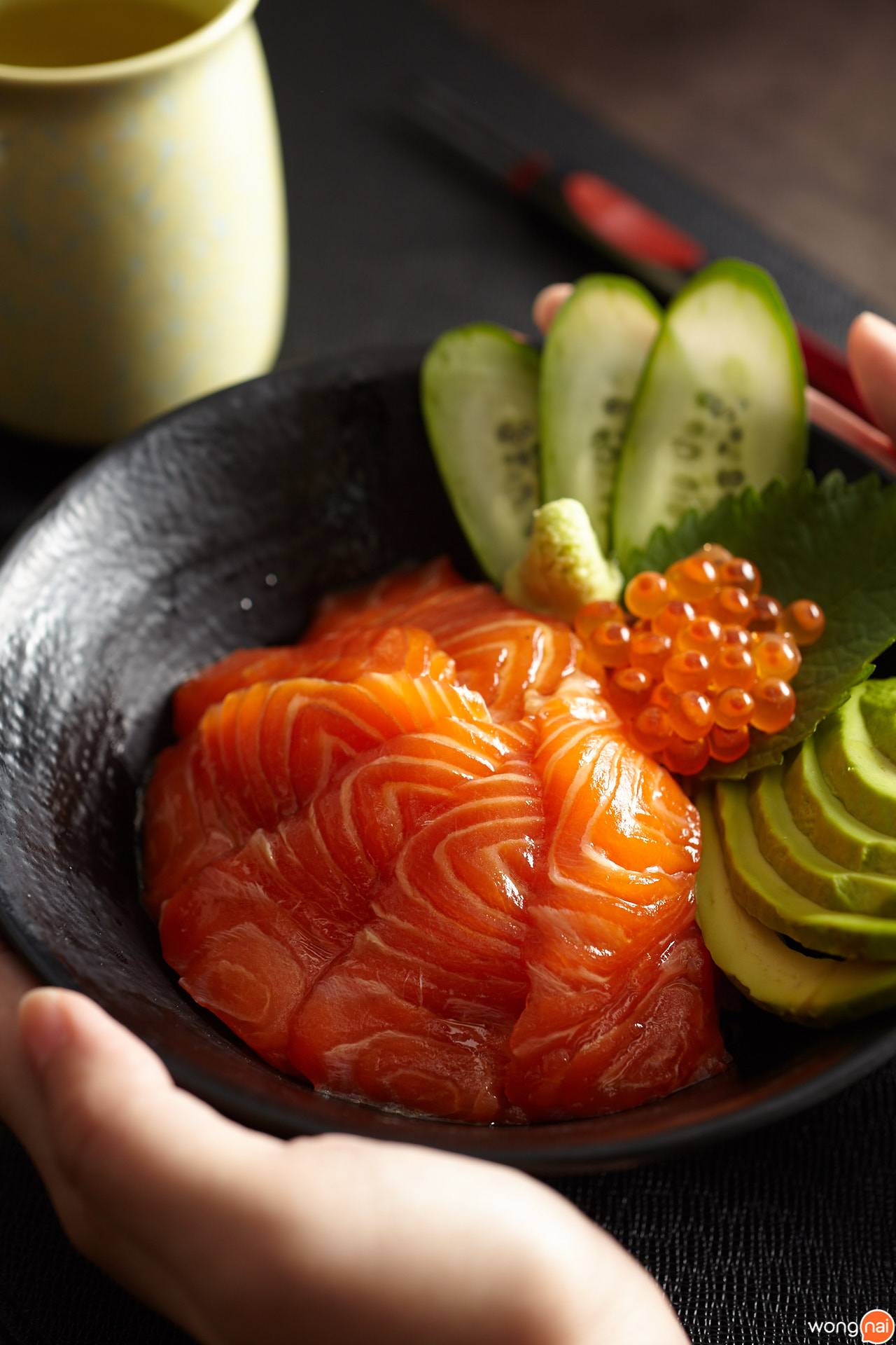 “Salmon and Ikura with Rice” ร้าน Yasuda