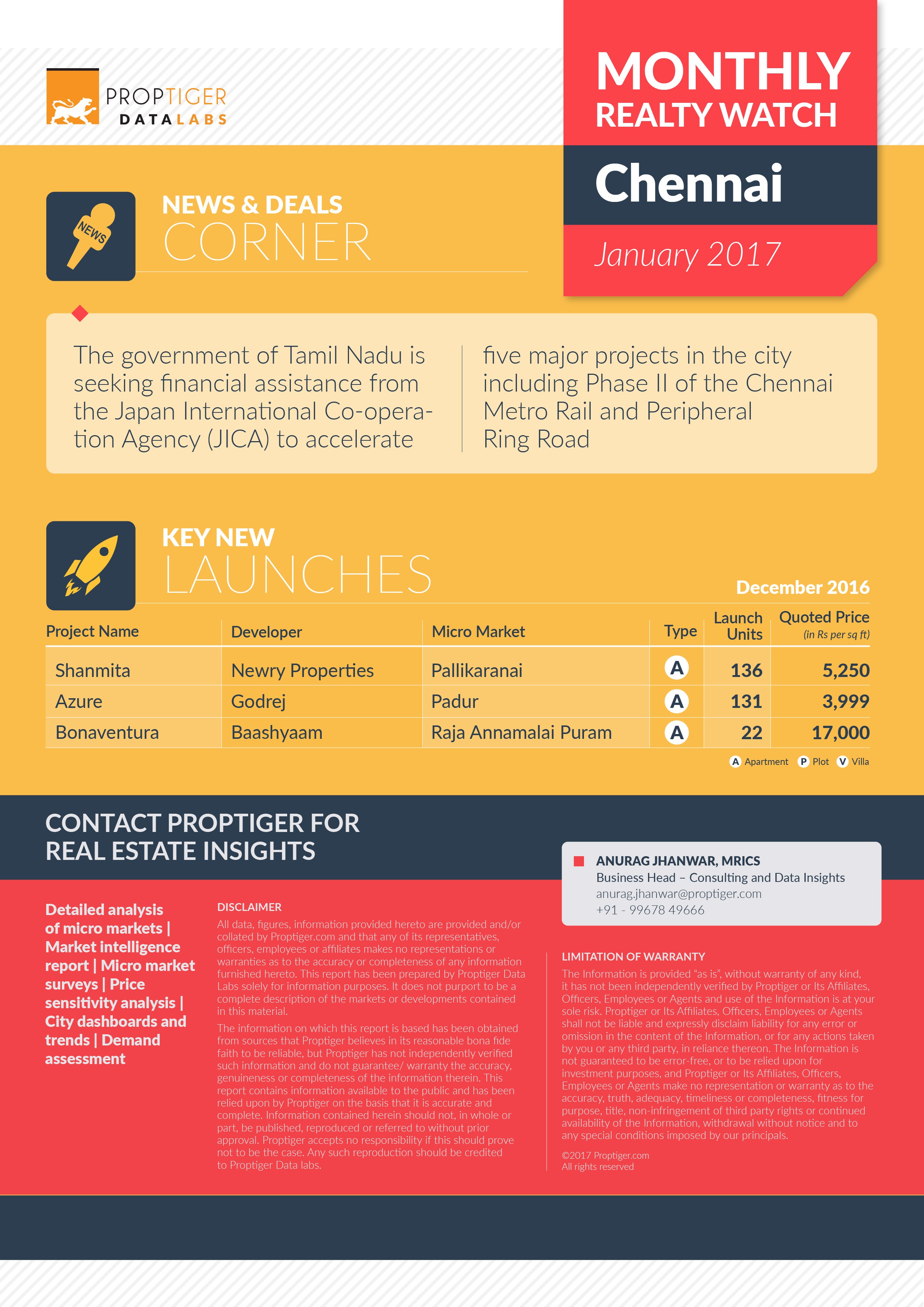 Page 3: Monthly Realty Watch January 2016: Chennai