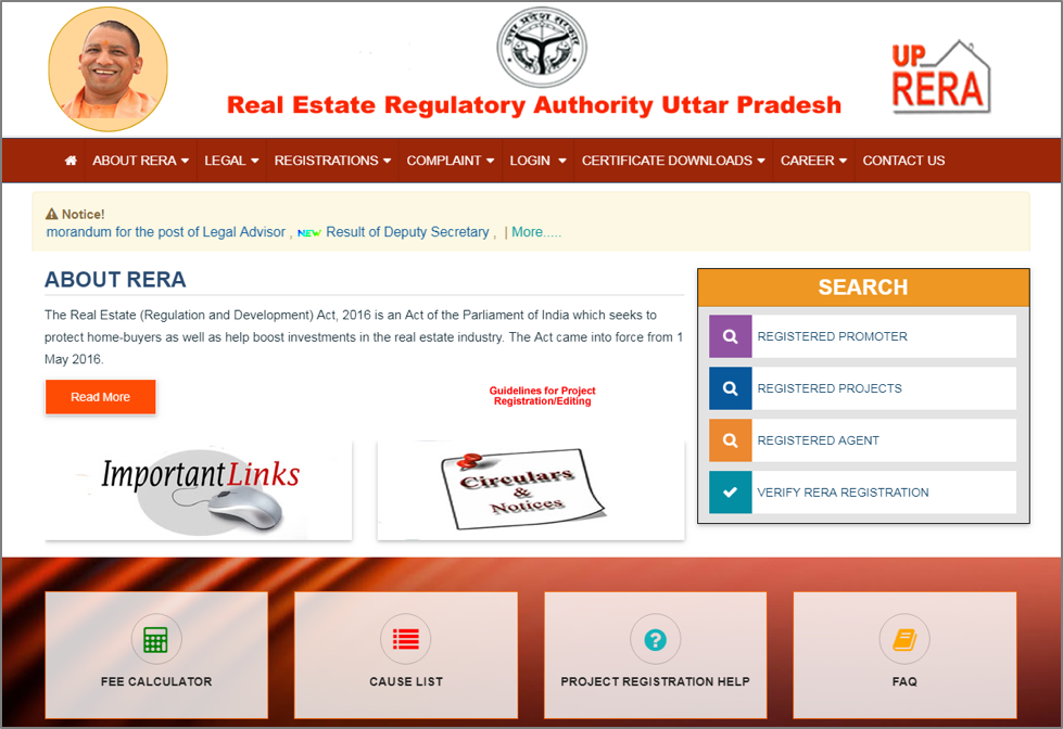 Check RERA Status Of Your Project In UP