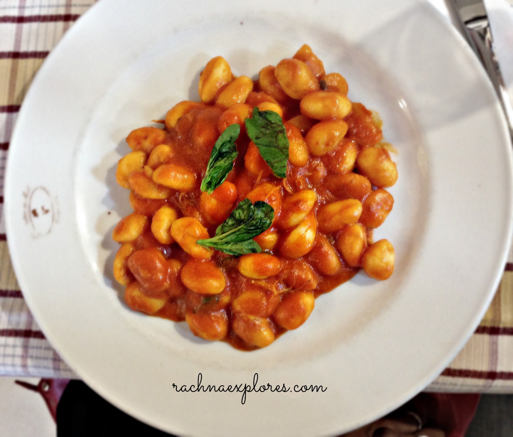 Some delicious gnocchi we had in Naples