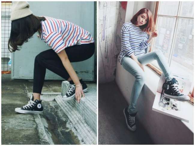 image of 30 kiểu phối giày sneaker đẹp khó cưỡng cho các nàng!