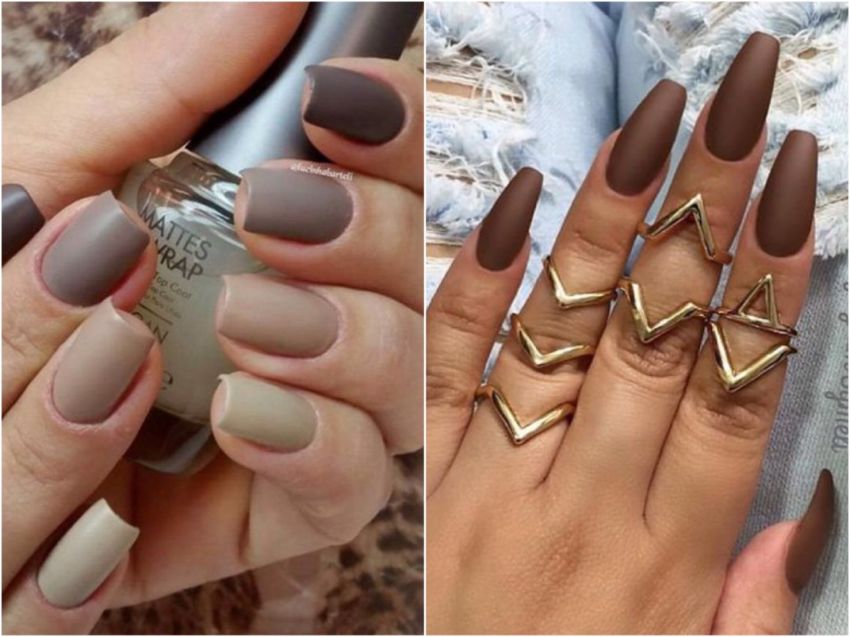 image of 30 ไอเดียแต่งเล็บ Brown Nails... สวยชิคแบบเรียบๆ มีสไตล์ !
