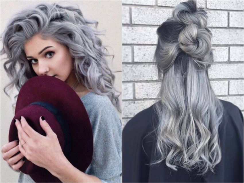 image of 50 แฟชั่น Granny hair ผมสีเทา...สวยเท่แบบสาวเปรี้ยว บอกเลยไม่แก่!