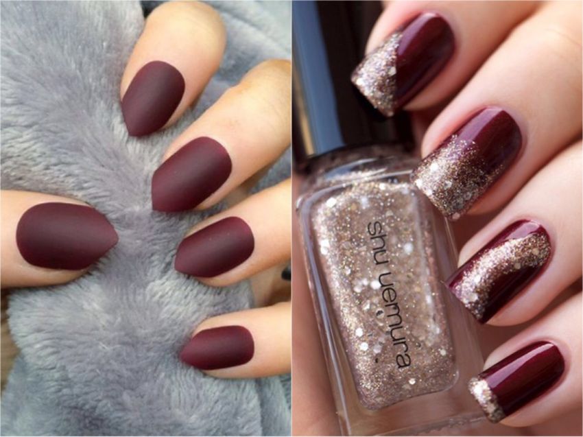 image of 30 ไอเดียเพ้นท์เล็บโทนสี Burgundy สวยแซ่บ น่าค้นหา !!