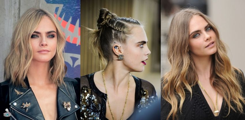 image of 30 ไอเดีย ทรงผมสุดเปรี้ยว สวยเฉี่ยวสไตล์สาวฮอต 'Cara Delavinge'