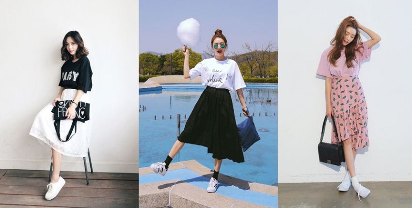 image of 30 ไอเดียแฟชั่น Maxi Skirt สุดชิล ใส่พลิ้วๆ สไตล์เกาหลี ^^
