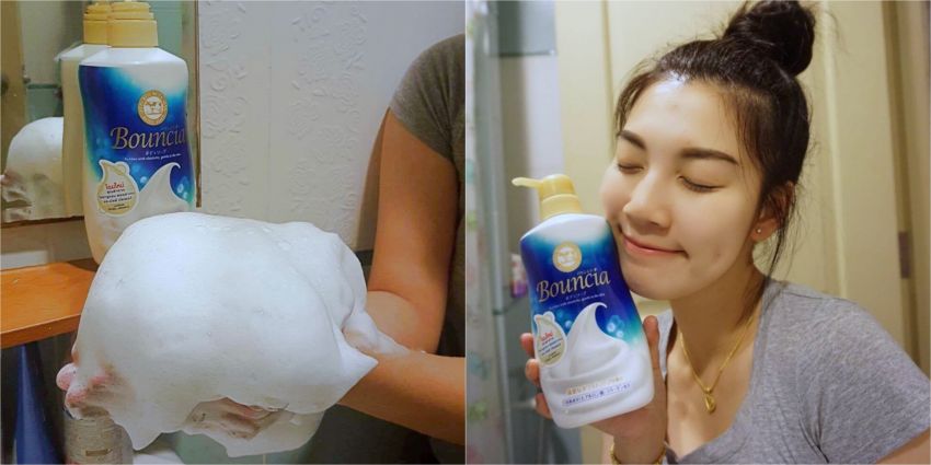 image of อาบผิวสวยชุ่มชื่นถึงขีดสุด Cow Brand Bouncia Body Soap จากญี่ปุ่น