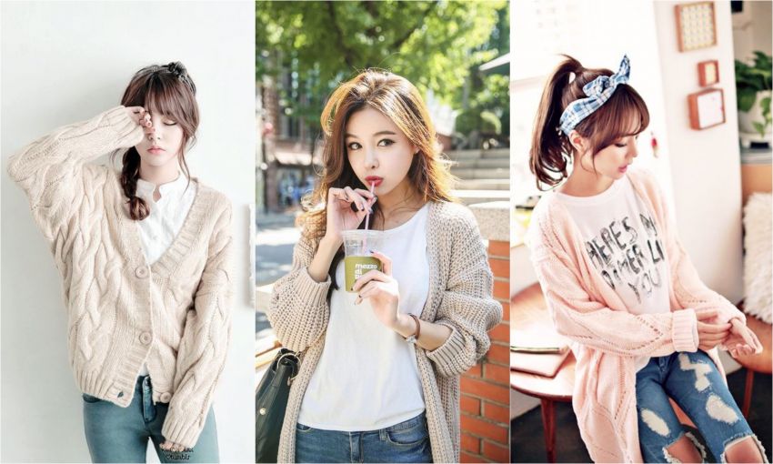 image of 30 ไอเดีย ใส่คาร์ดิแกนสวยๆ พรางแขนใหญ่ๆ ยังไงก็เวิร์ค!!