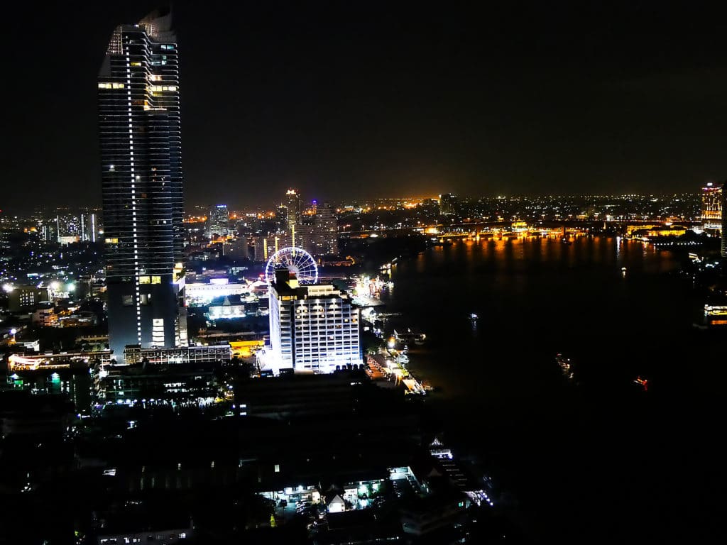 view from the 32nd floor of the Chatrium Riverside