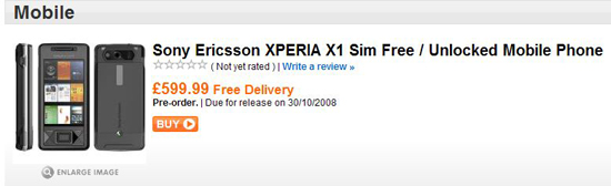 Sony Xperia Launching in UK in October Sony Xperia Launching in UK in October