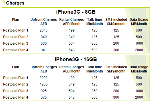 Iphone contract plan in UAE by Etisalat Iphone contract plan in UAE by Etisalat