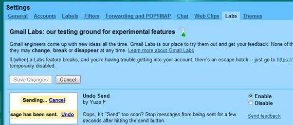 Gmail undo send message panic button Gmail undo send message panic button