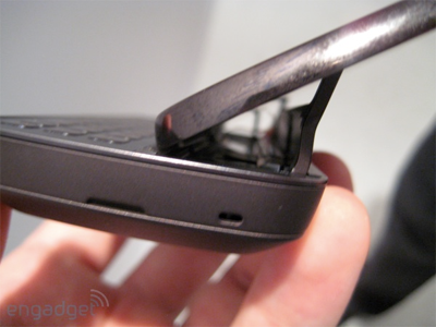 Nokia N97 Hinge takes a lot of space