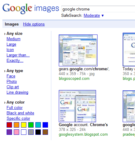 Extra Search Options for Google Image Search Extra Search Options for Google Image Search