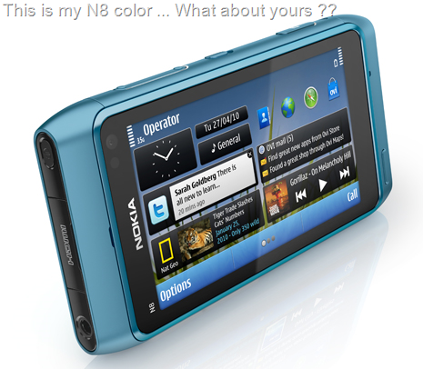 Nokia N8 blue