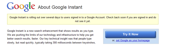 Google Instant Google Instant