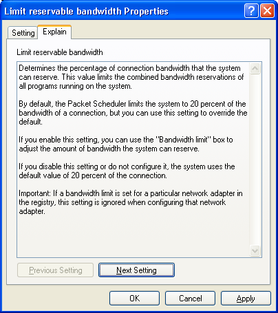 increasing the internet bandwidth