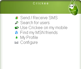 crickee sending sms