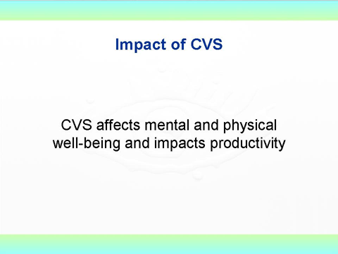 Computer vision syndrome ( CVS )