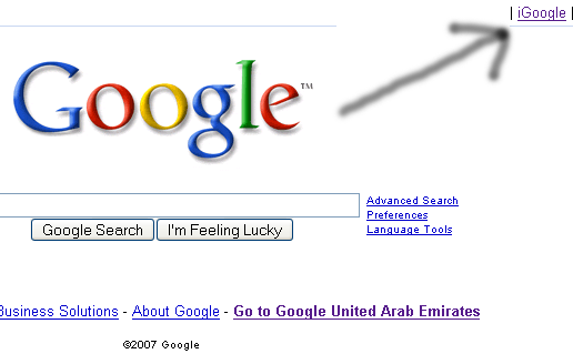 igoogle the personalized home page