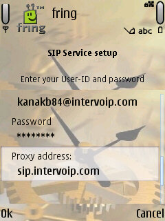 sip settings for intervoip