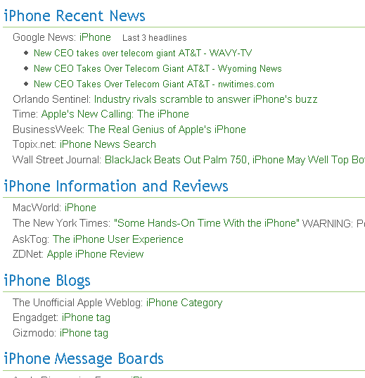 iphone search at mahalo