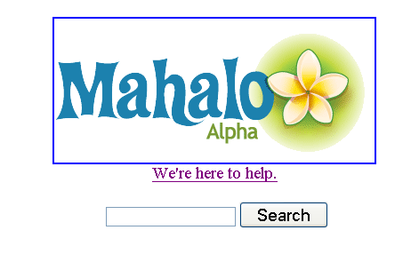 new search engine mahalo in alpha stage