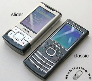 nokia classic and slide phone 6500