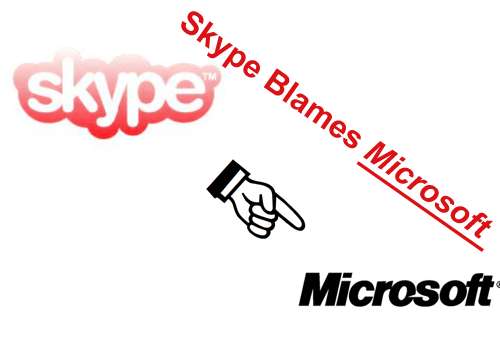 skype blames microsoft