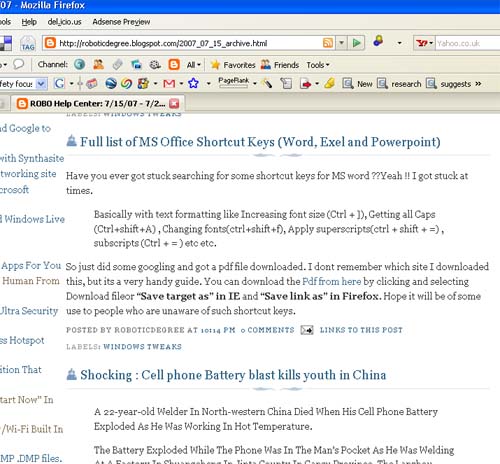 spamming blog