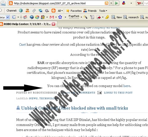 spamming blog